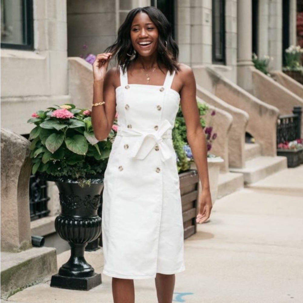 J.Crew White Denim Dress